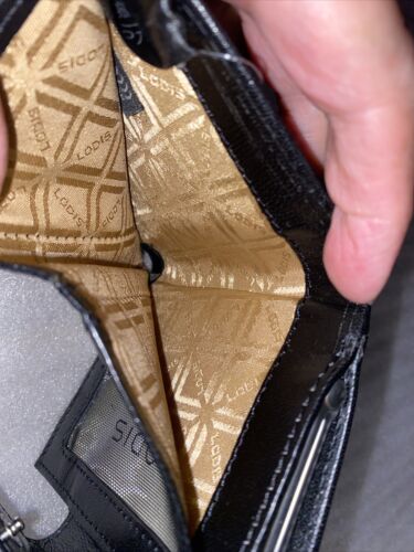 LODIS Bifold Wallet & Coin Purse Black Genuine  Leather -ABSOLUTELY BEAUTIFUL!!!