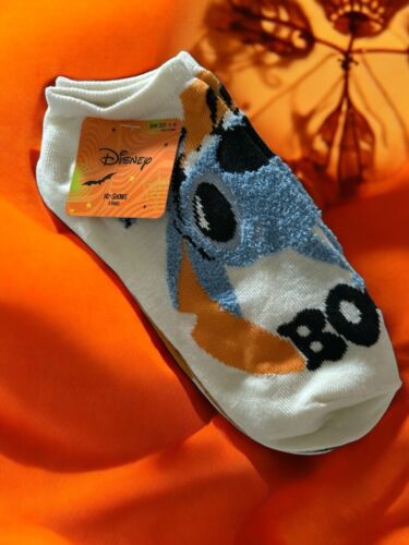 New Disney’s STITCH Halloween Ladies 5 Pair No Show Socks Size 4-10 NWT~BOOO!!!