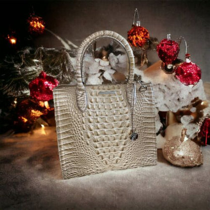 BRAHMIN Caroline Shortbread Melbourne Shoulder Bag Genuine Leather UNIQUE !!!￼