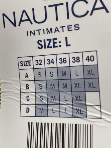NÁUTICA LACE 2PACK INTIMATES LOUNGE COMFORT BRAS SIZE L RETAIL $48 BEAUTIFUL NEW