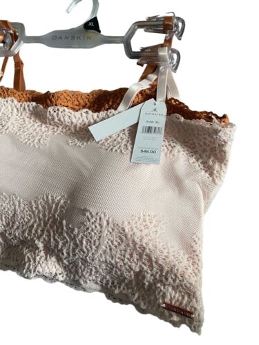 Danskin Intimates~All day Comfort 2 Lace Bras~Removable Pads~Size  XL~FEMININE!