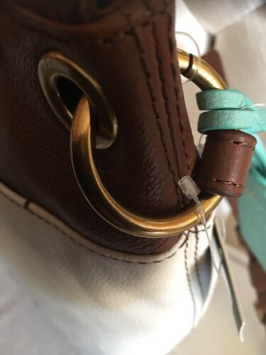 Fossil Keely Crossbody Handbag Bone & Brown ZB6933103 $168 NWT