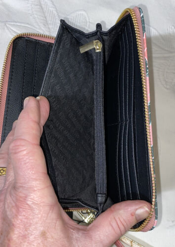 Steve Madden Wallet Wristlet Blush Floral Gold Zipper