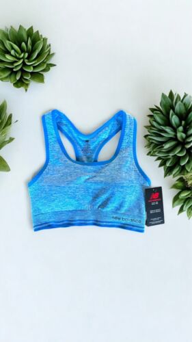 NEW BALANCE~Sports Bra~Medium Impact~Light Cobalt HTR~ALL SIZES~ GREAT FIT!