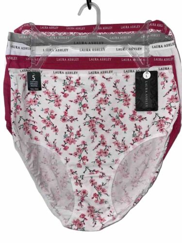 LAURA ASHLEY~5 Pack FIT PANTIES~MULTICOLOR~ STYLE # LS9221~ALL SIZES~GREAT FIT!