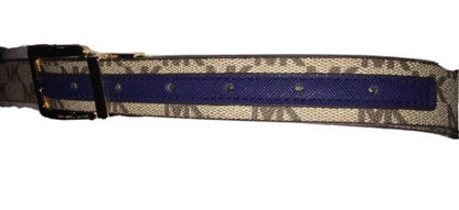 MICHAEL KORS BELT REVERSIBLE TAN/NAVY WITH MK PRINTED LOGO SKINNY JUST ARRIVED