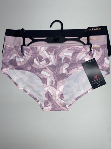 New Balance Super Soft Hipster No-Show Underwear-3 Pack Shades Of Lavender LARGE