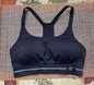 Champion Women Spaghetti Strap Racerback Seamless Sports Bra Black Size L NEW