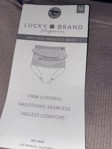 Lucky Brand Shaping High Waist Briefs Size M~2 pair Style LVD60579~ EXCELLENT!