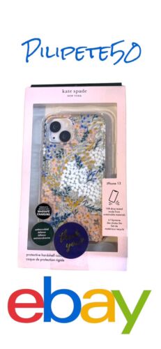 Kate Spade Phone case iPhone For  iPhone 13 Floral Gold Leaf Rhinstones Beauty!!
