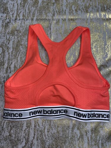 New Balance Medium Impact Sport Bra 1153  Sunrise Orange/Black/White XXL-MSRP$35