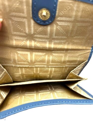 LODIS BLUE Classic Premium Leather RFID Double Flap-Snap Wallet Cardholder~GREAT