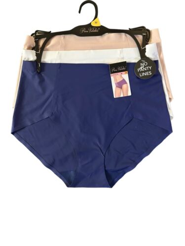 PRIMA VALENTINA 3 Pack PANTIES BRIEFS HI-CUT~77309~MULTICOLOR~SEAMLESS MF~LARGE