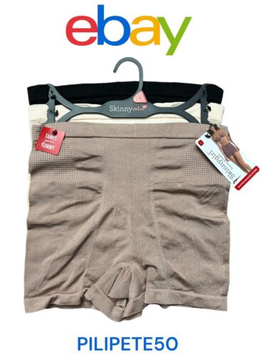 Skinnygirl Shaping Seamless Shorts Size L 3 Pairs~Style SG7016~TAMES YOUR TUMMY