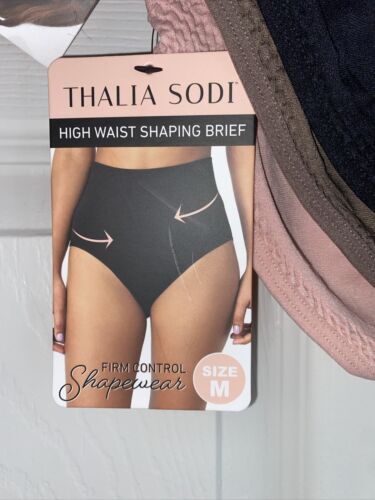 Thalia Sodi High Waist Shaping Briefs~Seamless~Full Coverage~3 Pair~SMALL❤