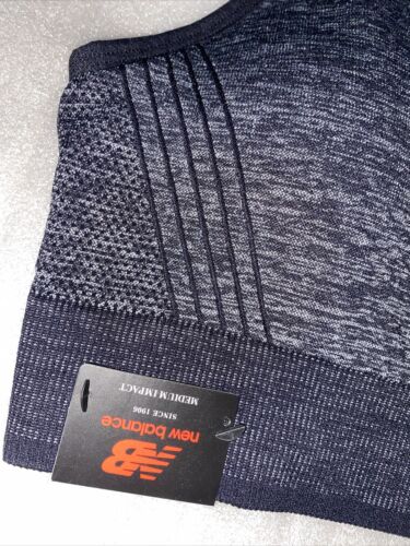 NEW BALANCE Women's Sports Bra ~MEDIUM IMPACT~Style112002~Black FSD~ALL SIZES