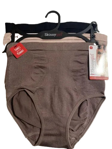 Skinnygirl Shaping Seamless Briefs 3-Pack SG7703 - Assorted Colors - Tames Your Tummy