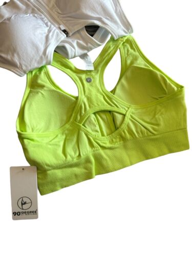 90 Degree By Reflex High Performance~ Full Support Sport  Bra Set-Two L MSRP$58
