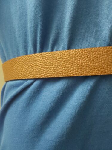 MICHAEL KORS BELT VANILLA/LUGGAGE PRINTED MK LOGO WITH GOLD MK LOGO BUCKLE 2X
