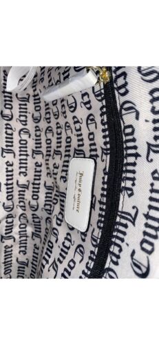 Juicy Couture Fashionista Sports Bowler Satchel Crossbody Black White NWT!!!