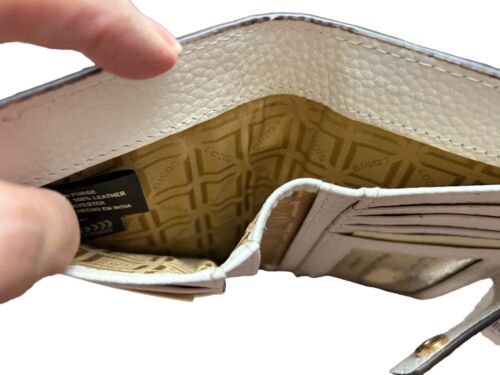 LODIS Coin Purse Bifold Card Wallet Yvory  Genuine Leather-ABSOLUTELY BEAUTIFUL!
