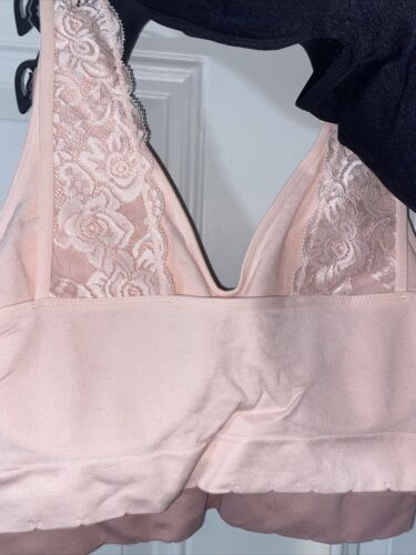 Delta Burke 3-Pack Seamless Bras Size 2X Soft Comfort Lounge Removable Pads NEW