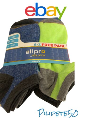 All Pro by GoldToe Women's 9-pair Sport Socks - No Show, Great Colors