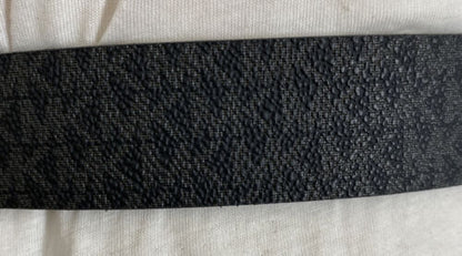 MICHAEL KORS BELT BLACK/BROWN REVERSIBLE MINI MK LOGO WITH SILVER BUCKLE