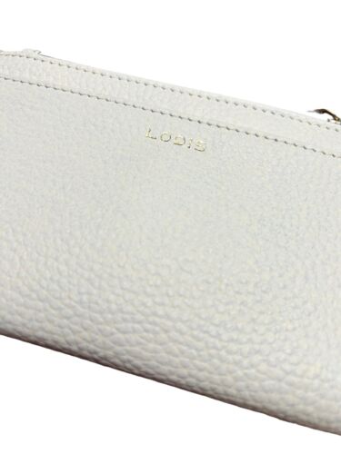 LODIS Coin Purse Bifold Card Wallet Yvory  Genuine Leather-ABSOLUTELY BEAUTIFUL!