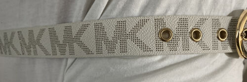 MICHAEL KORS BELT REVERSIBLE VANILLA PRINTED LOGO/BROWN PRINTED LOGO BEAUTIFUL!!