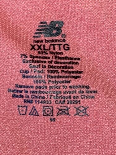 NEW BALANCE Medium Impact Sports Bra Style # 111048 Size XXL Off Road CUTE