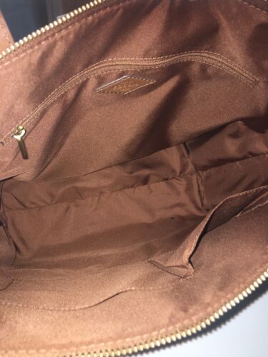 FOSSIL MIMI SHOPPER COATED CANVAS SHOPPER TOTE WITH LEATHER TRIM-Dark Floral