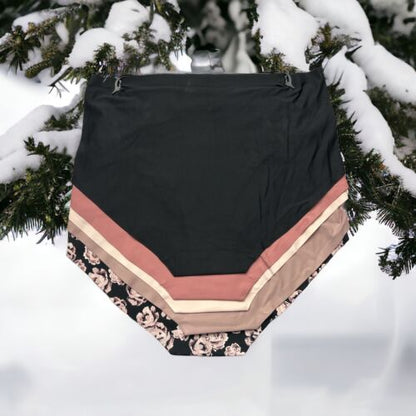 NICOLE MILLER~5 Pk~Seamless NO SHOW MID-RISE Panties~STYLE NM9549~SEXY~UNIQUE~XL