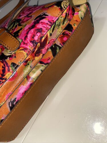 PATRICIA NASH Avellino~Leather Front Pocket Women XBDY Handbag~SUMMER ROSES🌹NEW