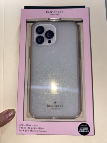Kate Spade Phone Case For iPhone 13 PRO MAX IRIDESCENT White Stunning!!!!!