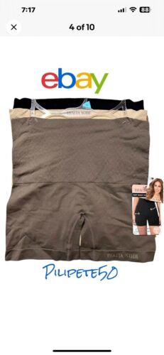 Thalia Sodi Knit Waist Shaping Shorts~Firm Control Shapewear~M ~3 Pk~Style ❤