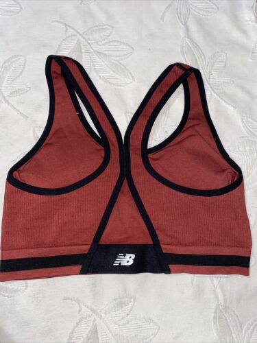 New Balance Medium Impact Sports Bra Style 112013 Clay/Black Size XL NEW