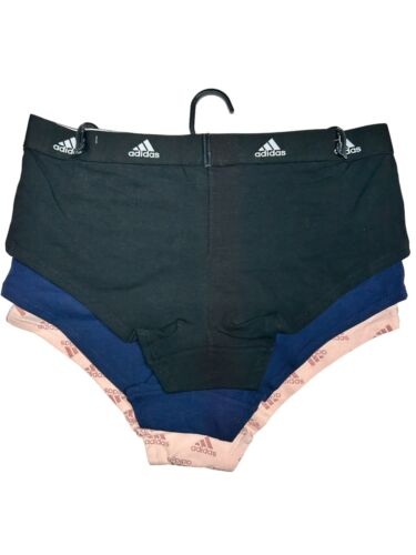 Adidas Women's 3-PK Cotton Boyshort Underwear  4A1H32 (Size M) NWT MSRP $36