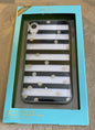Kate Spade Phone Case Black Stripes+Glitter Dots iPhone XR NIB