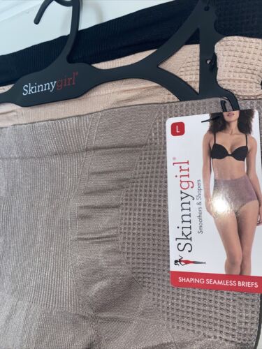 Skinnygirl Shaping Seamless Briefs Size L ~3  pair SG7703￼￼ ~TAMES YOUR TUMMY!