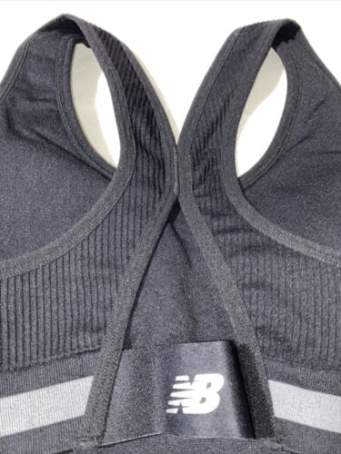 New Balance Medium Impact Sports Bra Style 2013 Gray/Black Size M/M NEW