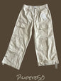 Kensie Jeans Cargo Capri Convertible Pants Size 8/ 29~Preppy~Cream~Retail $68