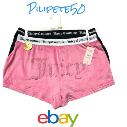 Juicy Couture ~ Women's Sleepwear Shorts Style JC7151  -2-Pair  ~ Medium ~CUTE!!