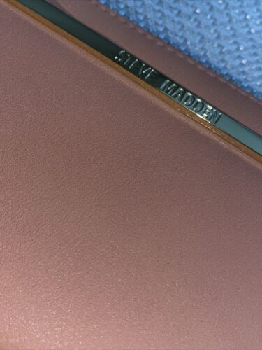 STEVE MADDEN WALLET WRISTLET PEACH SMOOTH TEXTURED BEAUTIFUL RETAIL $48