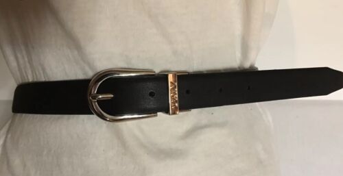 DKNY BELT REVERSIBLE DKNY LOGO ON ONE SIDE BLACK ON THE OTHER SKINNY MSRP $38.00