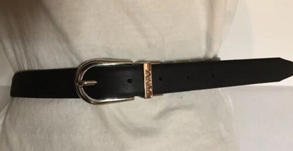 DKNY BELT REVERSIBLE DKNY LOGO ON ONE SIDE BLACK ON THE OTHER SKINNY MSRP $38.00