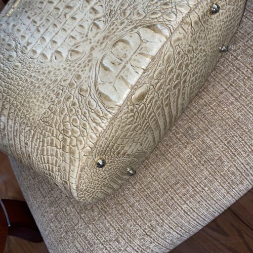 Brahmin Small Bowie Stardust Melbourne  Leather Bag-Double Handle UNIQUE!