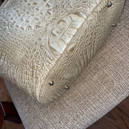 Brahmin Small Bowie Stardust Melbourne  Leather Bag-Double Handle UNIQUE!