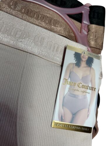 Juicy Couture 3 Pack~Seamless Women Briefs~MEDIUM~Multicolor~JC1668 NEW~SHAPER!
