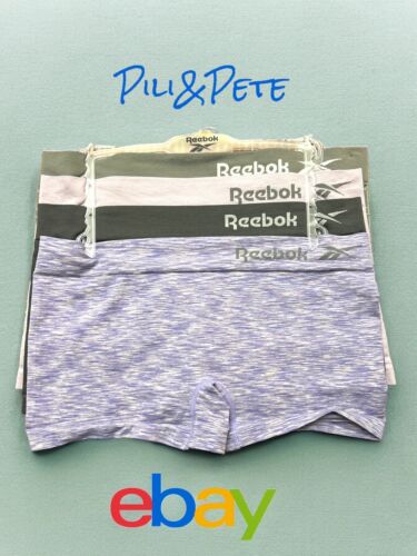 Reebok Women’s Seamless Botshorts~Stretch Panties 4-Pack~Large~Multicolor~COMFY